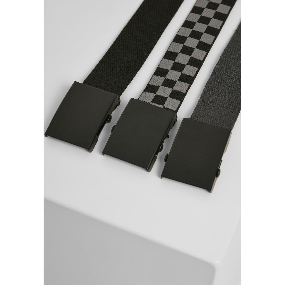 Urban Classics - Trio Belt - Black/Grey